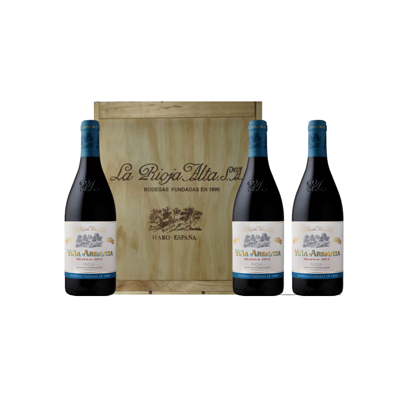 VIÑA ARDANZA RESERVA 2016 ESTUCHE MADERA 3 BOTELLAS
