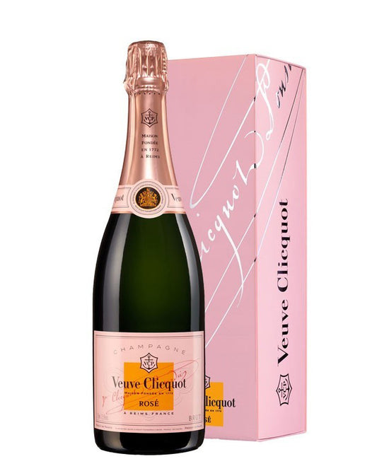 CHAMPAGNE VEUVE CLICQUOT ROSE ESTUCHE